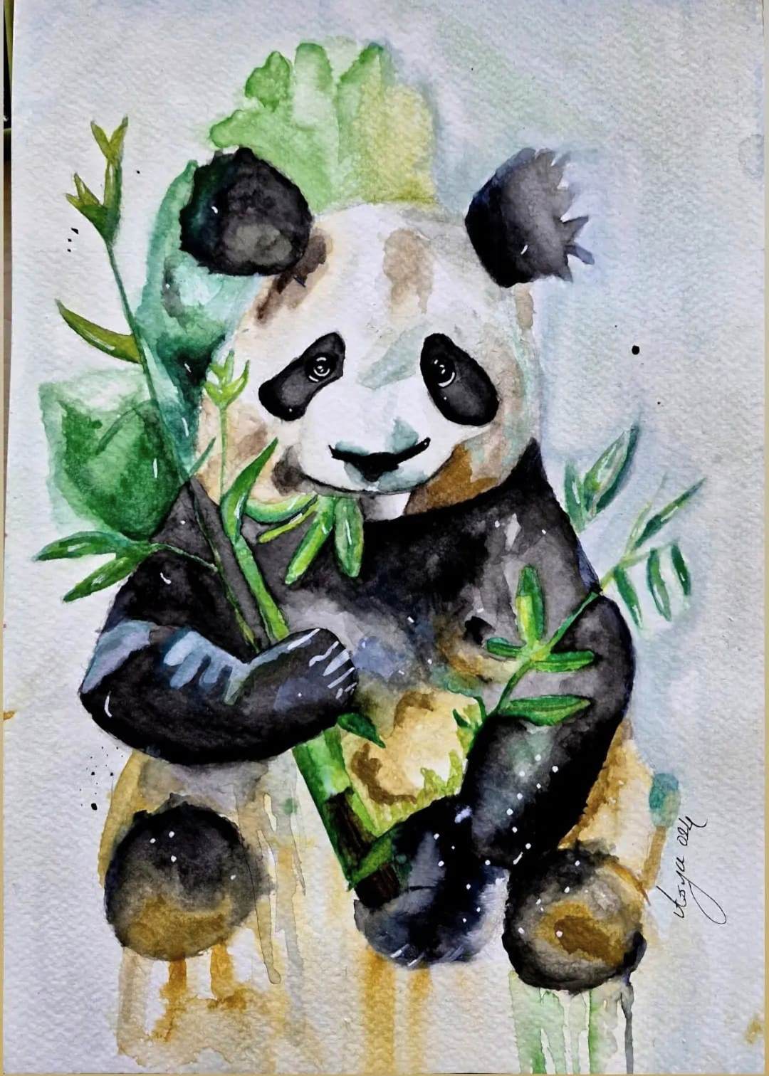 ÇOCUKLARIN ÇALIŞMALARI OTLAYAN PANDA