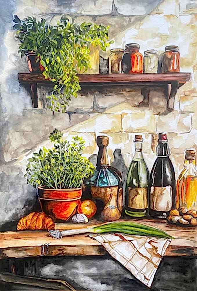 KURU KALEM SULU BOYA